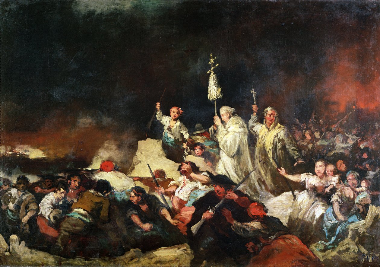 Belägringen av Saragossa av Eugenio Lucas y Padilla