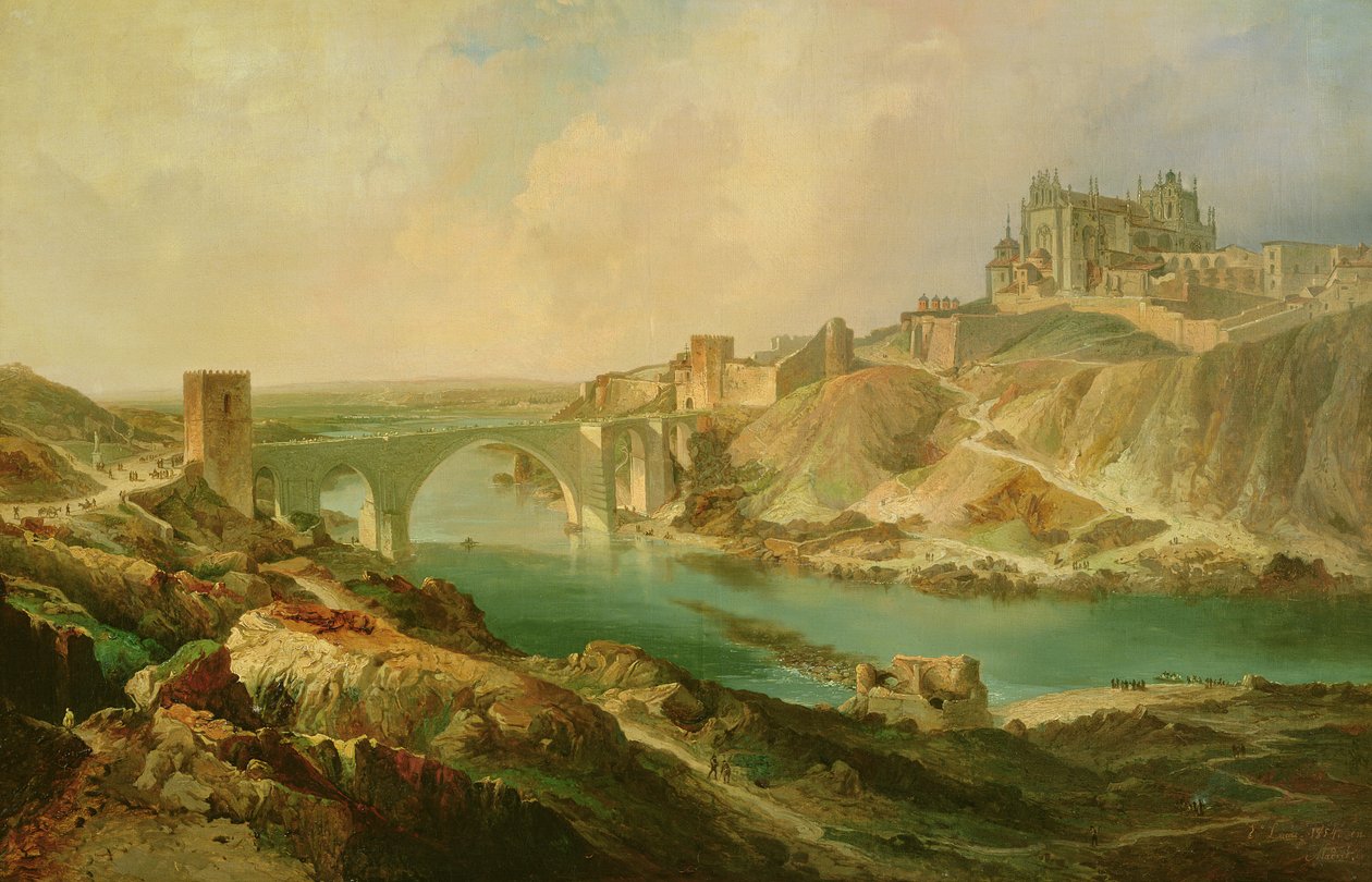 Utsikt över Toledo, 1854 av Eugenio Lucas y Padilla