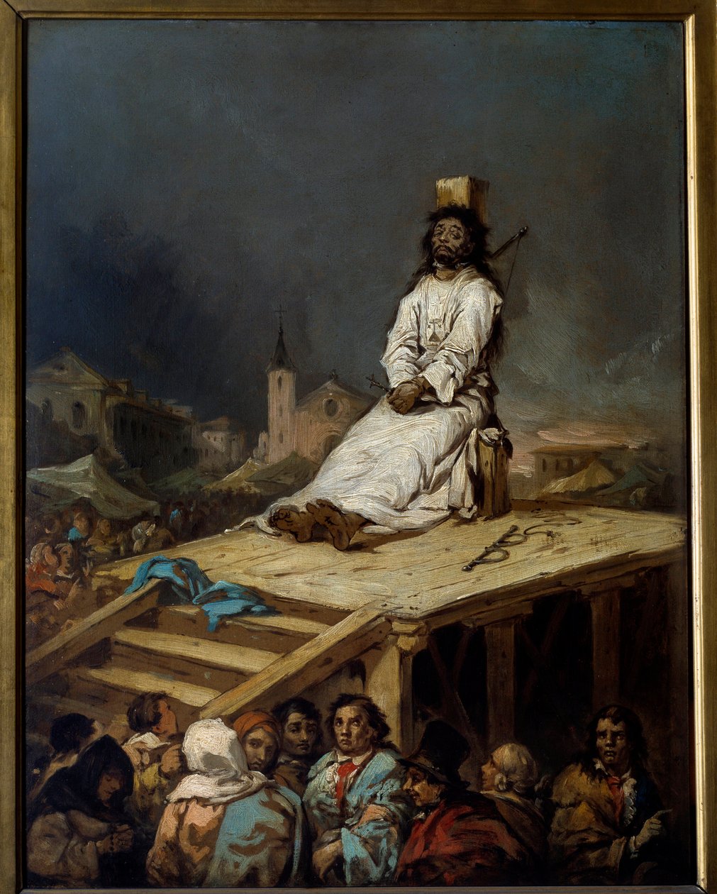 Inkvisition: "" manken"" Målning av Eugenio Lucas y Velasquez (1817-1870) 1800-talet sön. 0,53x0,41 m Lille, Musee des Beaux Arts av Eugenio Lucas Velázquez