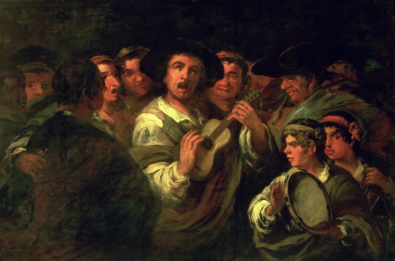The Serenaders (olja på duk) av Eugenio Lucas y Padilla