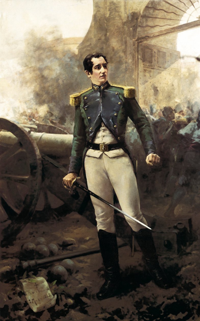 Porträtt av Pedro Velarde och St. John (1779-1808), spansk militär, 2 maj 1808 (olja på duk) av Eugenio Oliva y Rodrigo