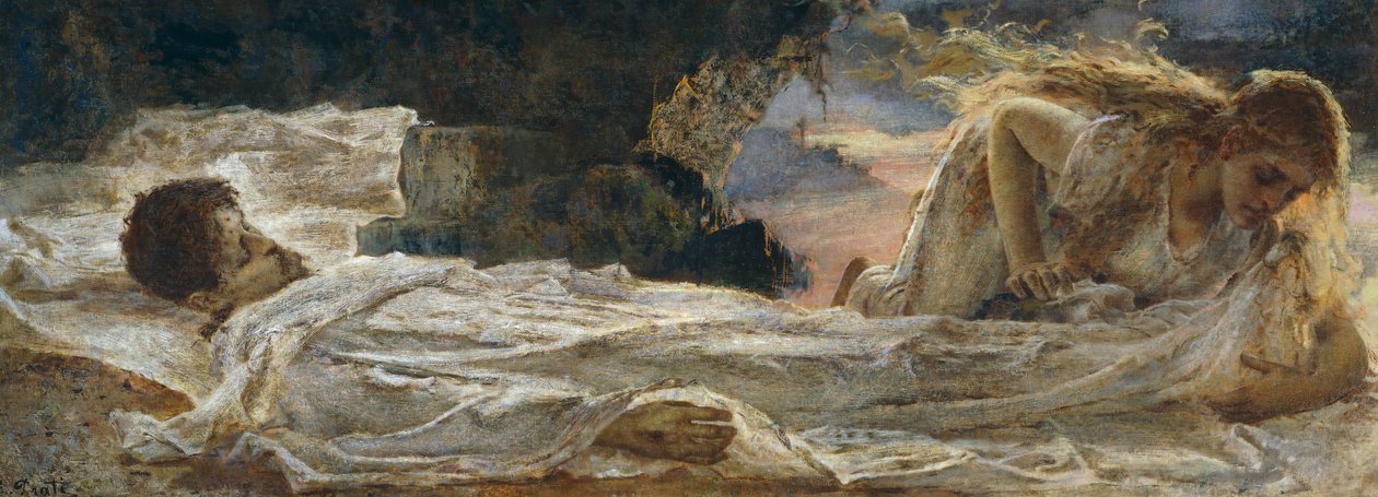 Kristus och Maria Magdalena av Eugenio Prati