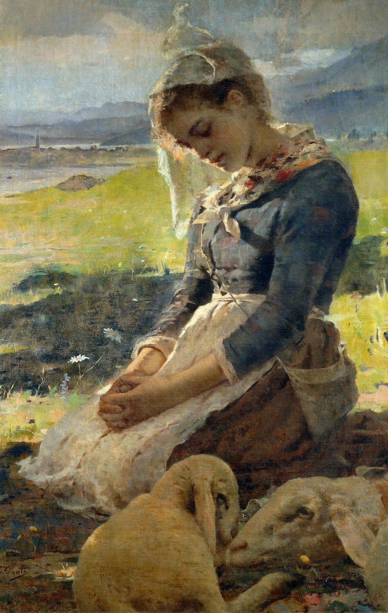 Bergens poesi, av Eugenio Prati (1842-1907). av Eugenio Prati