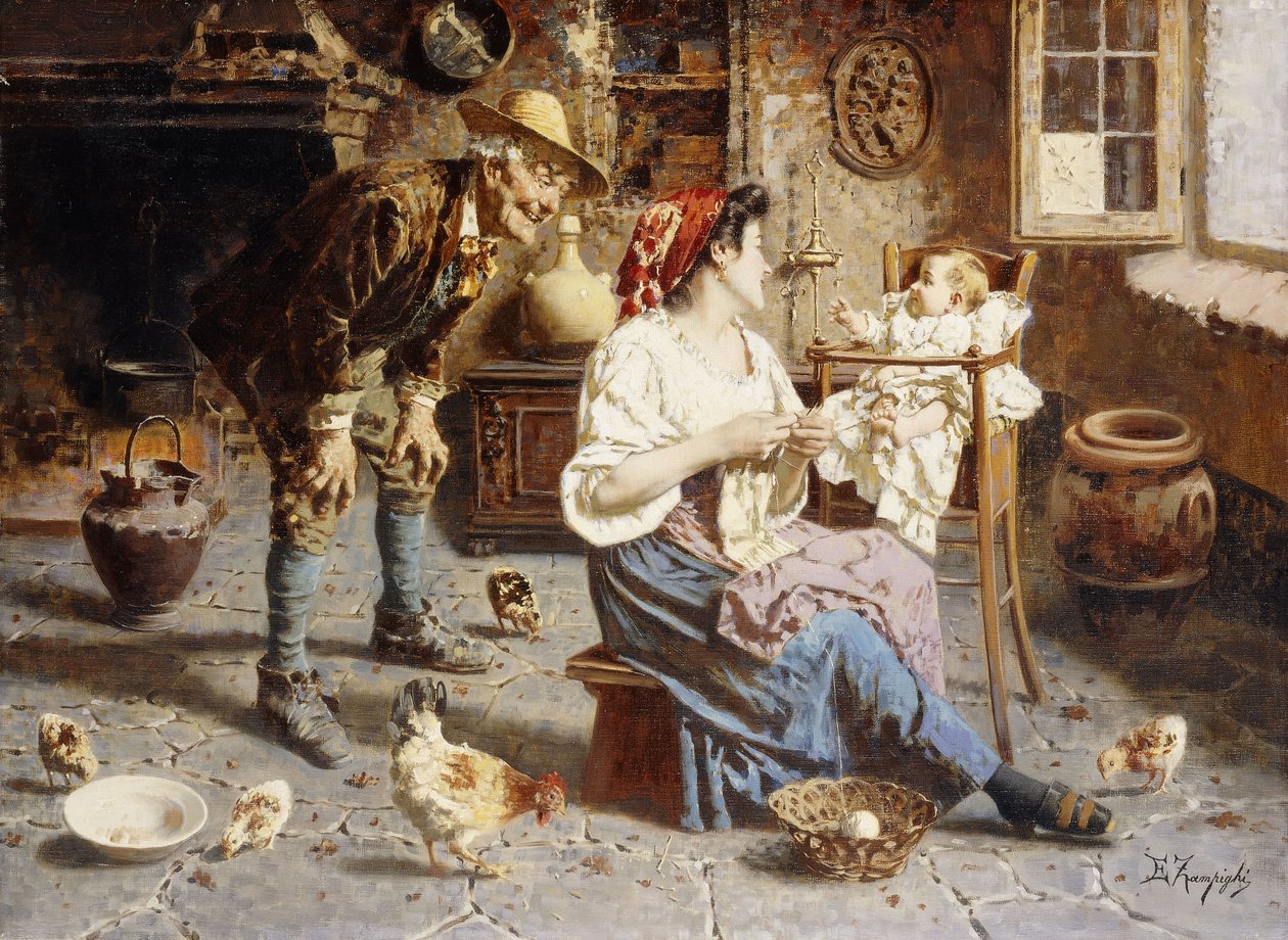 Familjens lycka av Eugenio Zampighi