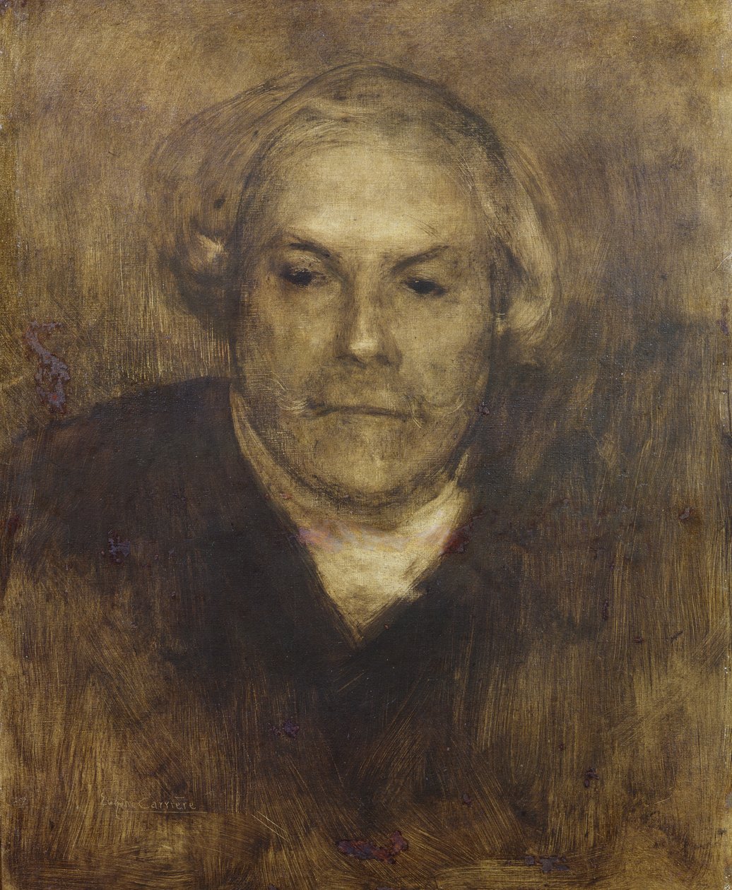 Edmond de Goncourt (1822-96) c.1892 av Eugène Carrière
