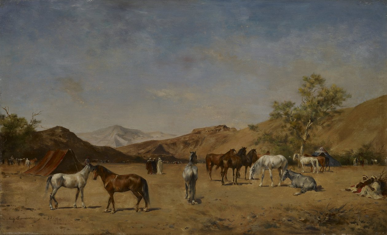 Ett arabiskt läger av Eugène  Fromentin