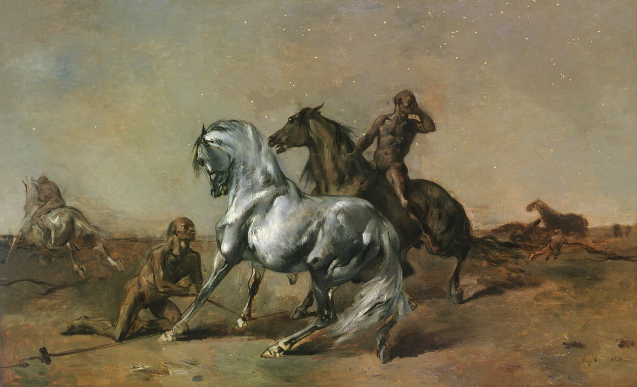 Nattliga rånare, 1868 av Eugène Fromentin