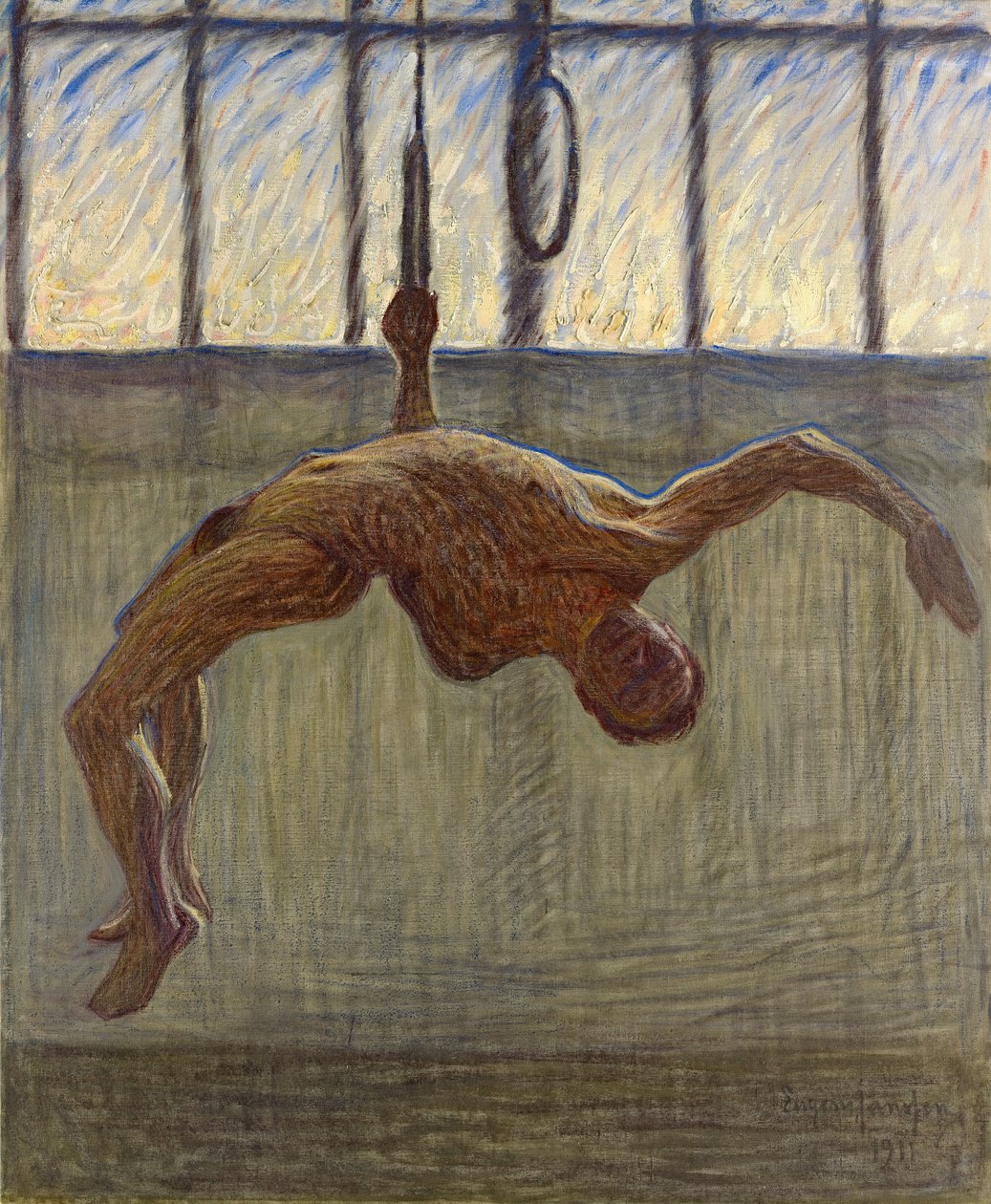 Ringgymnast I av Eugène Jansson