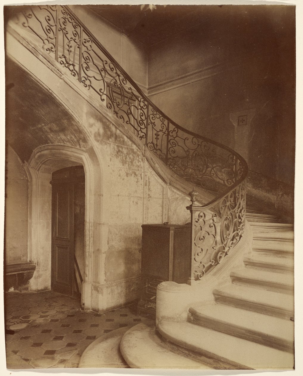 Hotel de la Brinvilliers, giftmördaren, Rue Charles V 12 av Eugène Atget