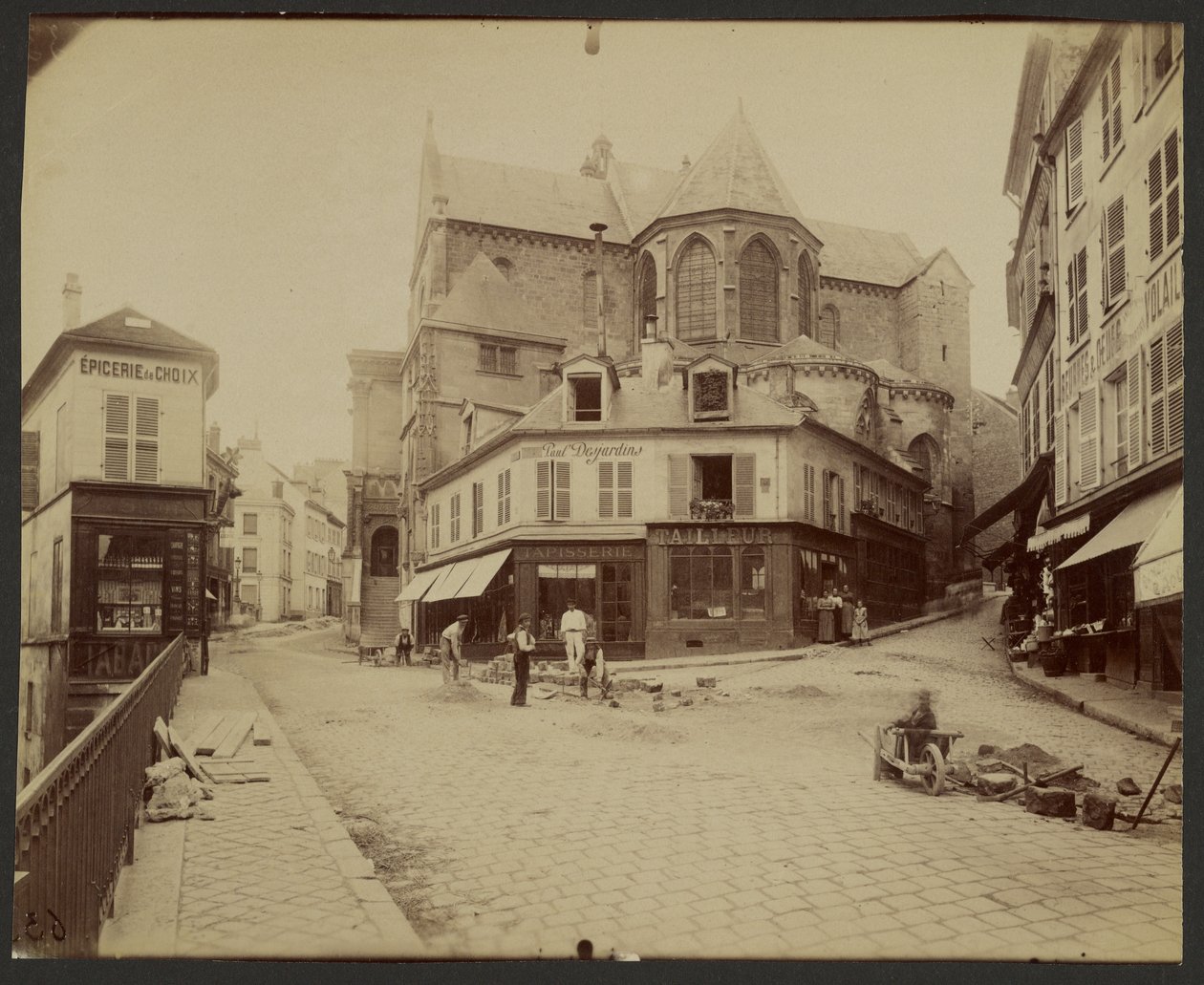 Pontoise, Saint-Maclou kyrka, 1100- till 1500-talet av Eugène Atget