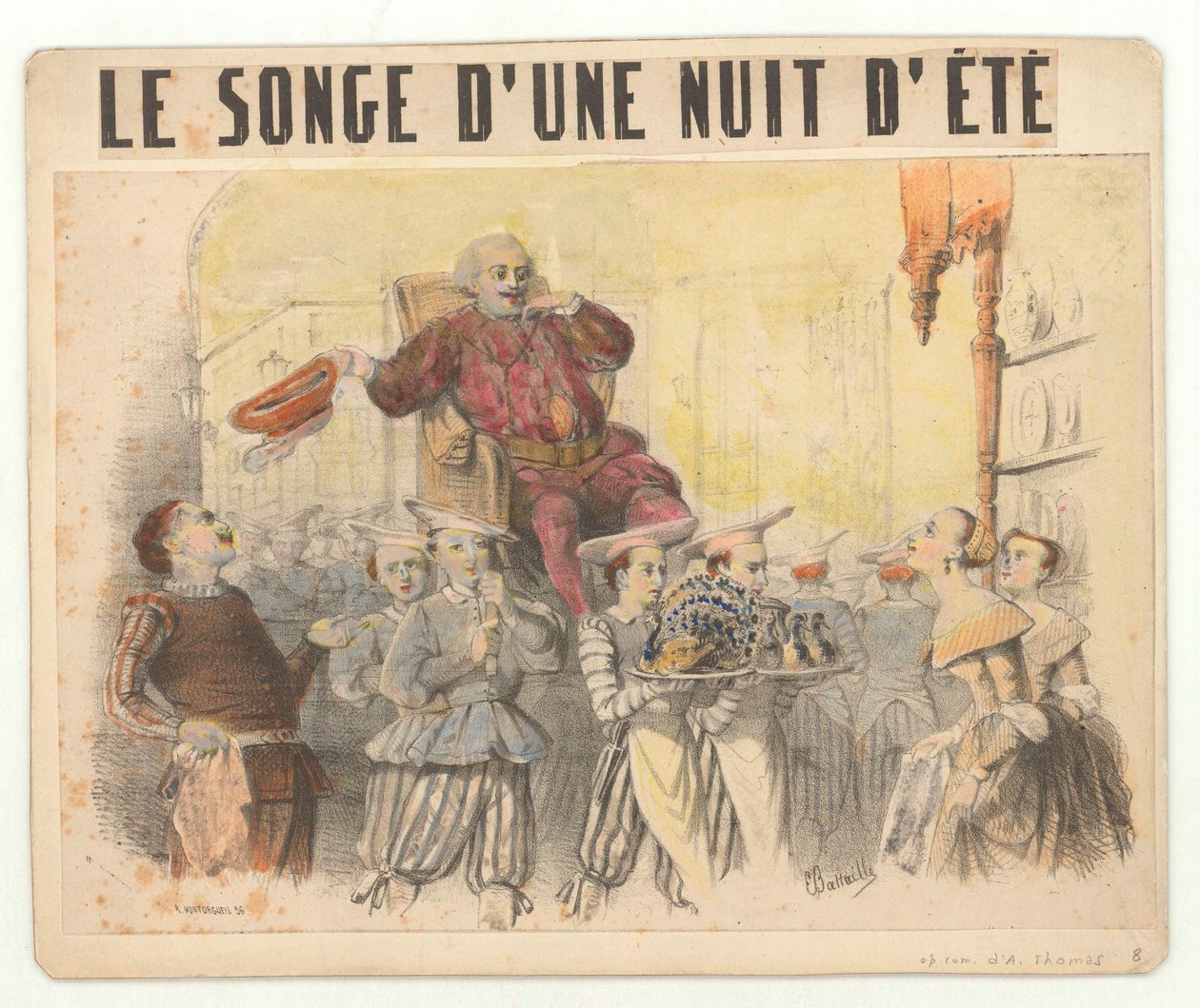 Ambroise Thomas - En midsommarnattsdröm - Charles Battaille som Falstaff av Eugene Battaille