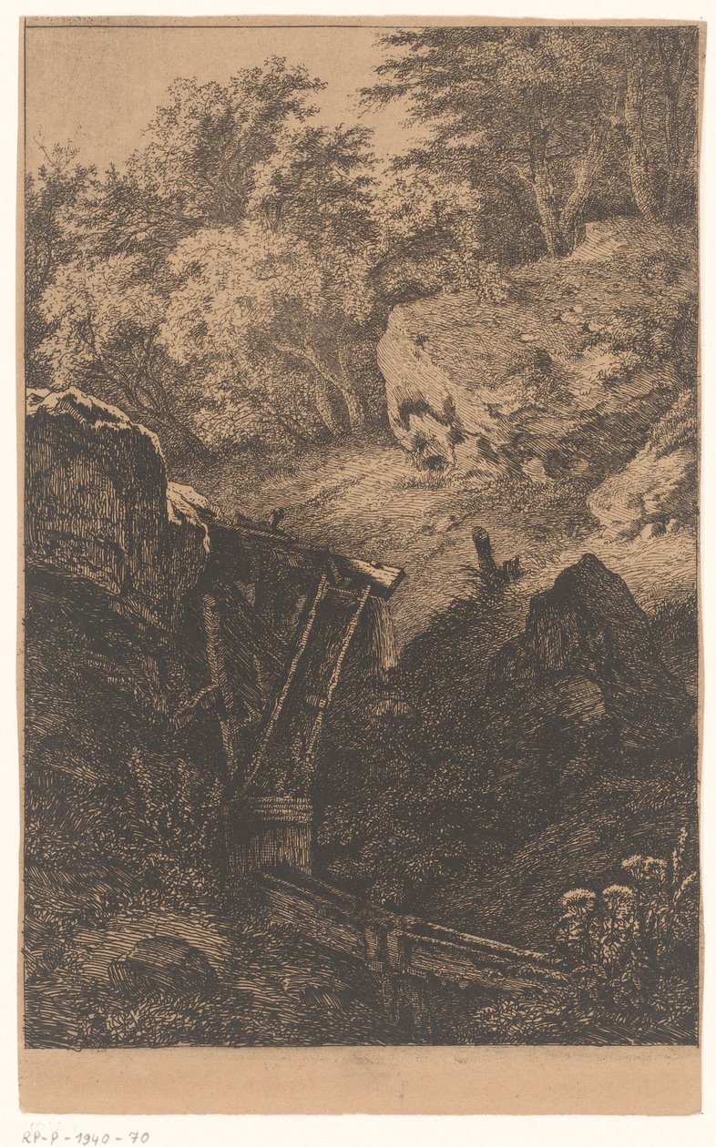 Landskap med trä bevattningssystem av Eugène Bléry (possibly)