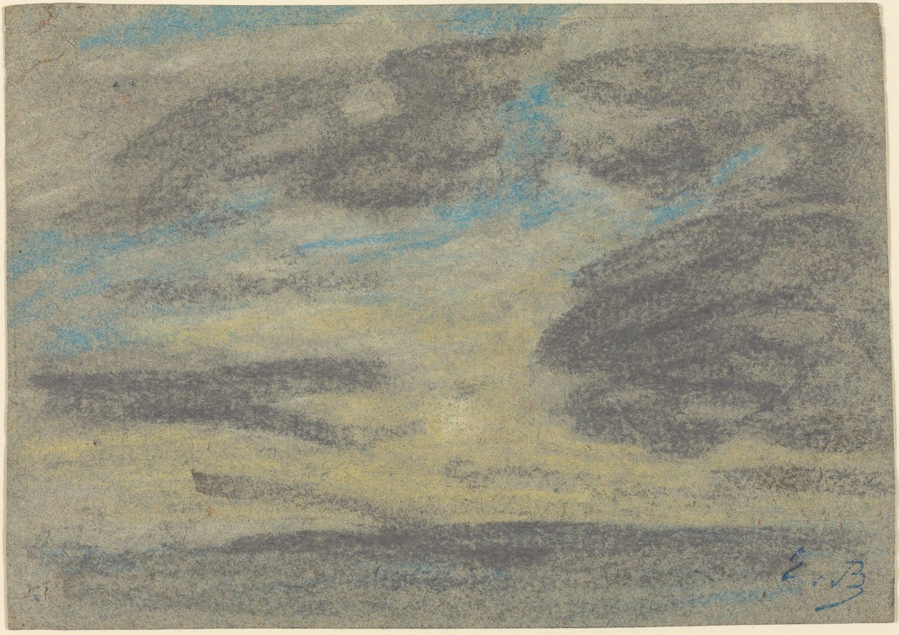 Moln över havet av Eugène Boudin