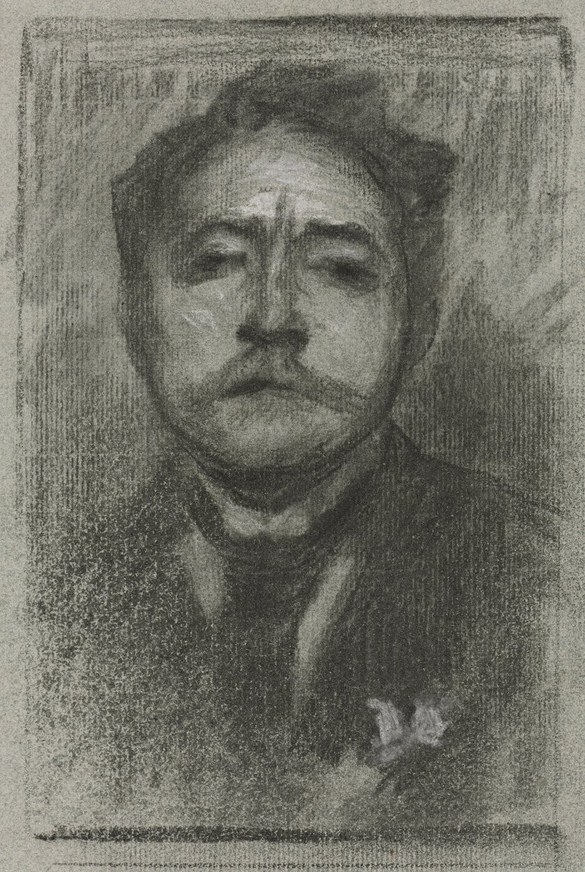 Porträtt av Jean Ajalbert, ca. 1893. av Eugène Carrière