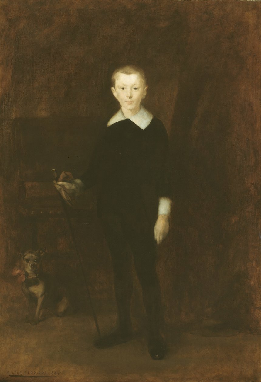 Porträtt av en pojke, 1886. av Eugène Carrière