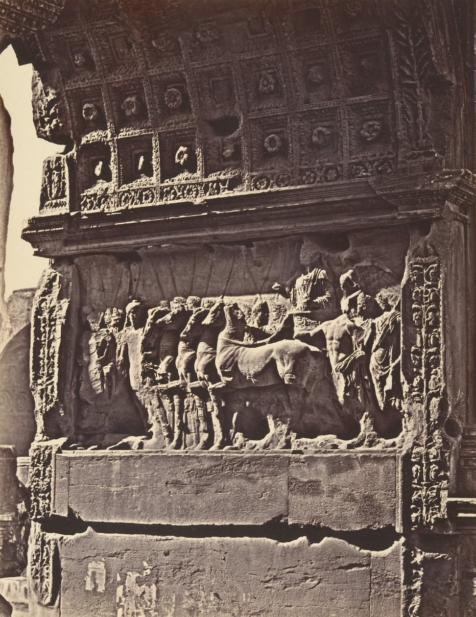 Basrelief av Titus båge, 1848-52. av Eugène Constant