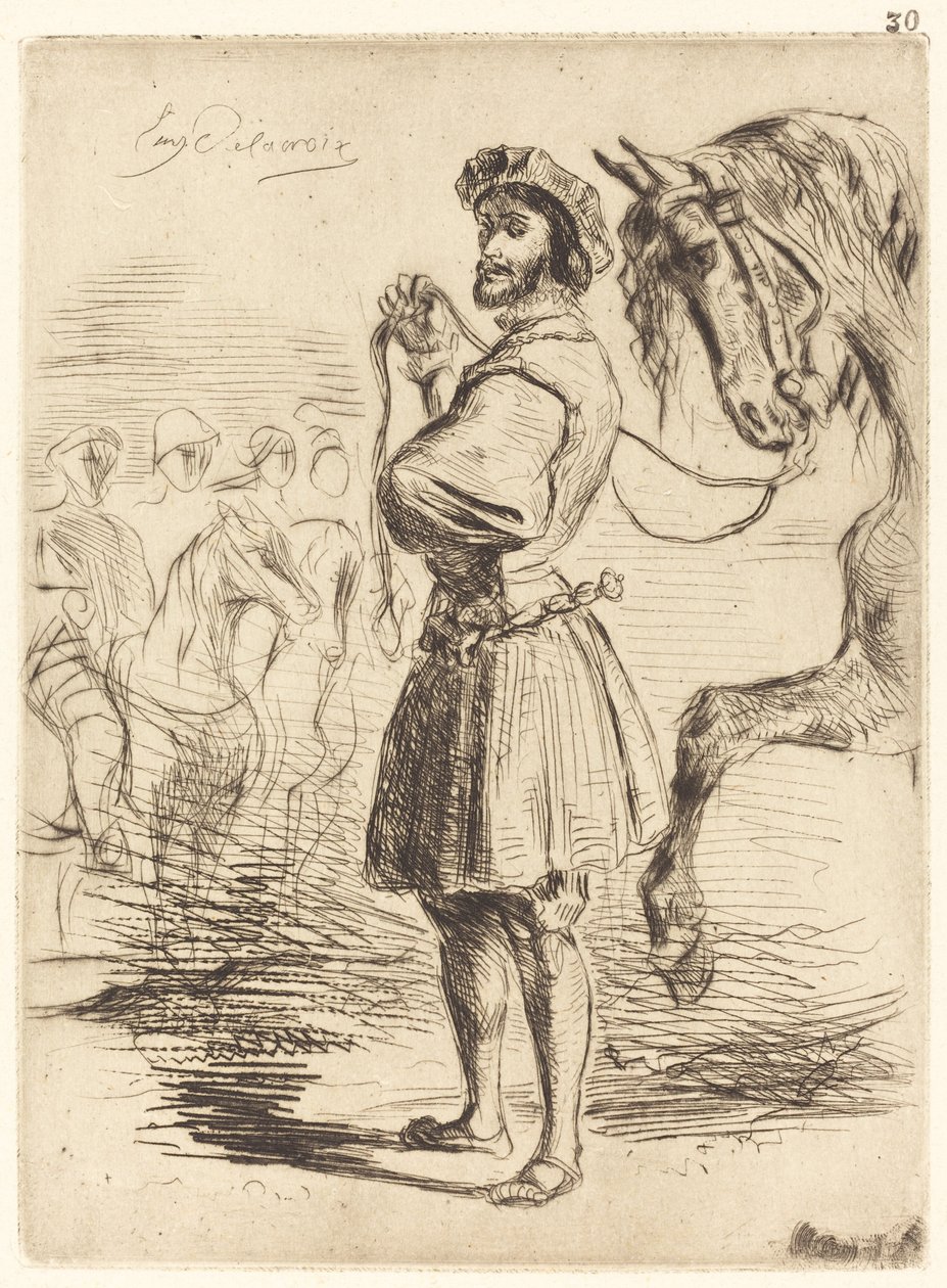swedish av Eugène Delacroix
