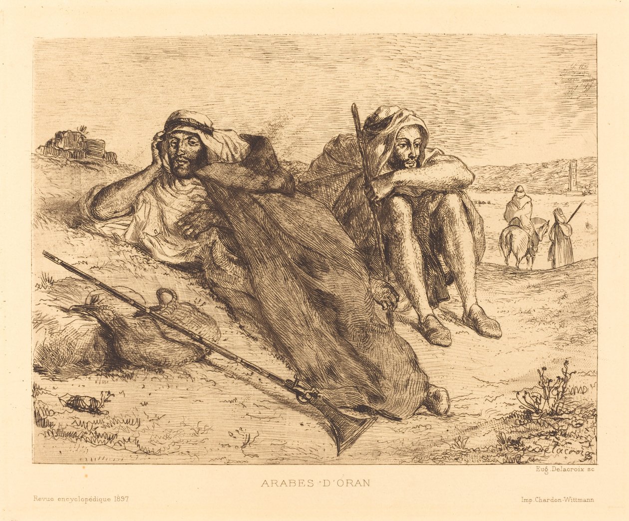 Araber från Oran av Eugène Delacroix