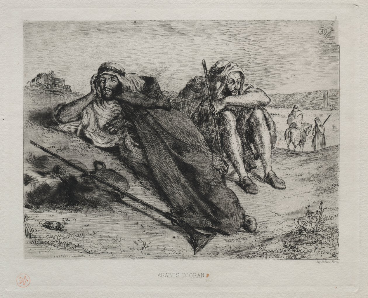 Araber från Oran av Eugène Delacroix