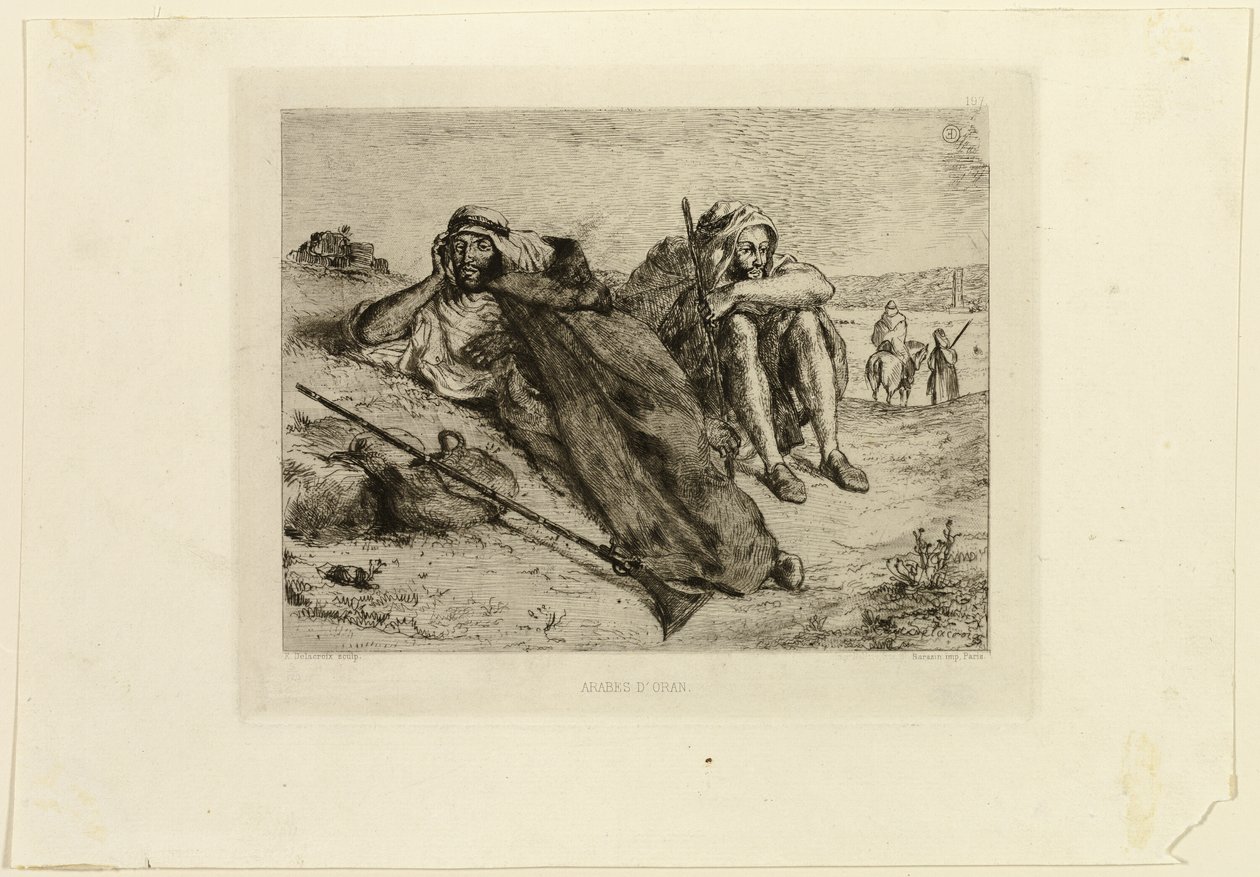 Araber från Oran av Eugène Delacroix