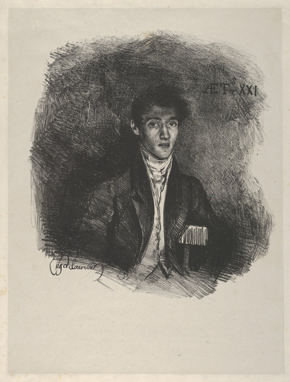 Baron Schwiter Louis Auguste Schwiter, 1805-1889, 1826., 1826. av Eugène Delacroix