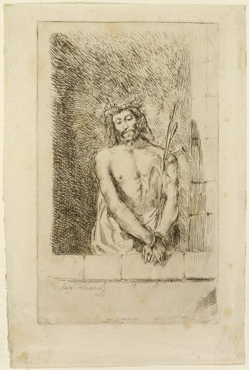 Kristus med vassen av Eugène Delacroix