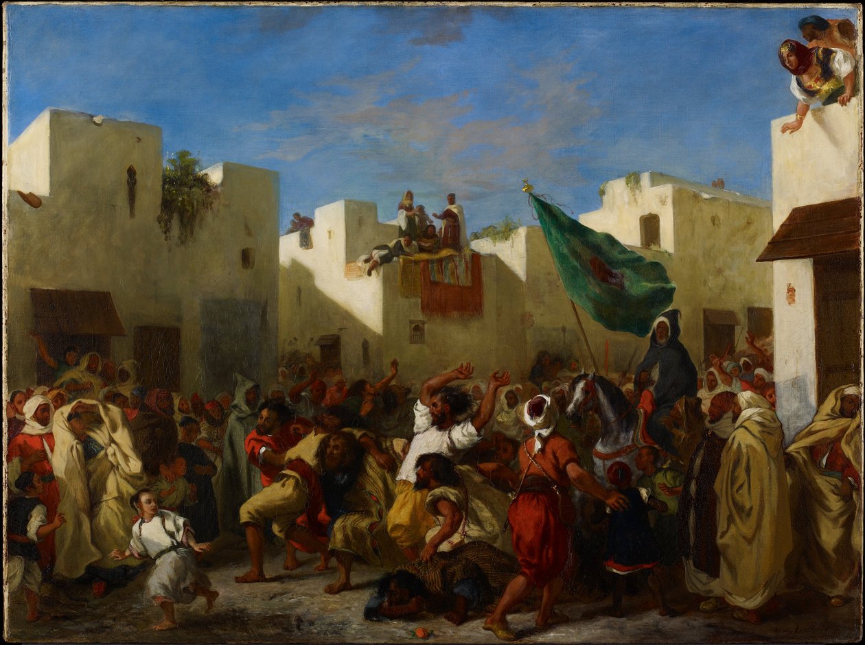 Konvulsionisterna i Tangier av Eugène Delacroix