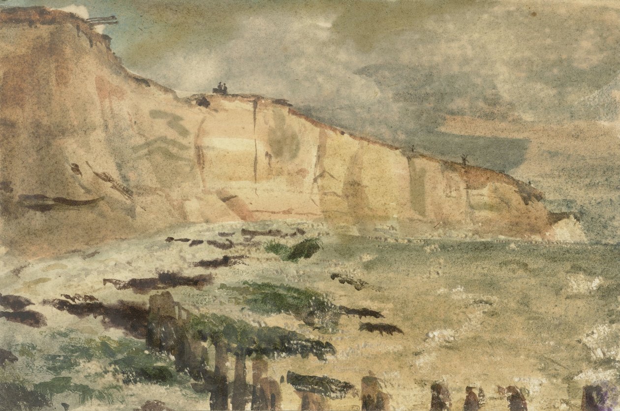 Kritklipporna vid Dieppe Utsikter i och omkring Dieppe, från åren 1852-1855 (serietitel) av Eugène Delacroix