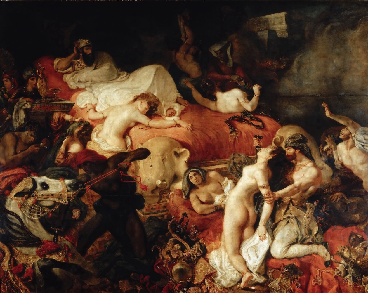 Sardanapalus död av Ferdinand Victor Eugene Delacroix