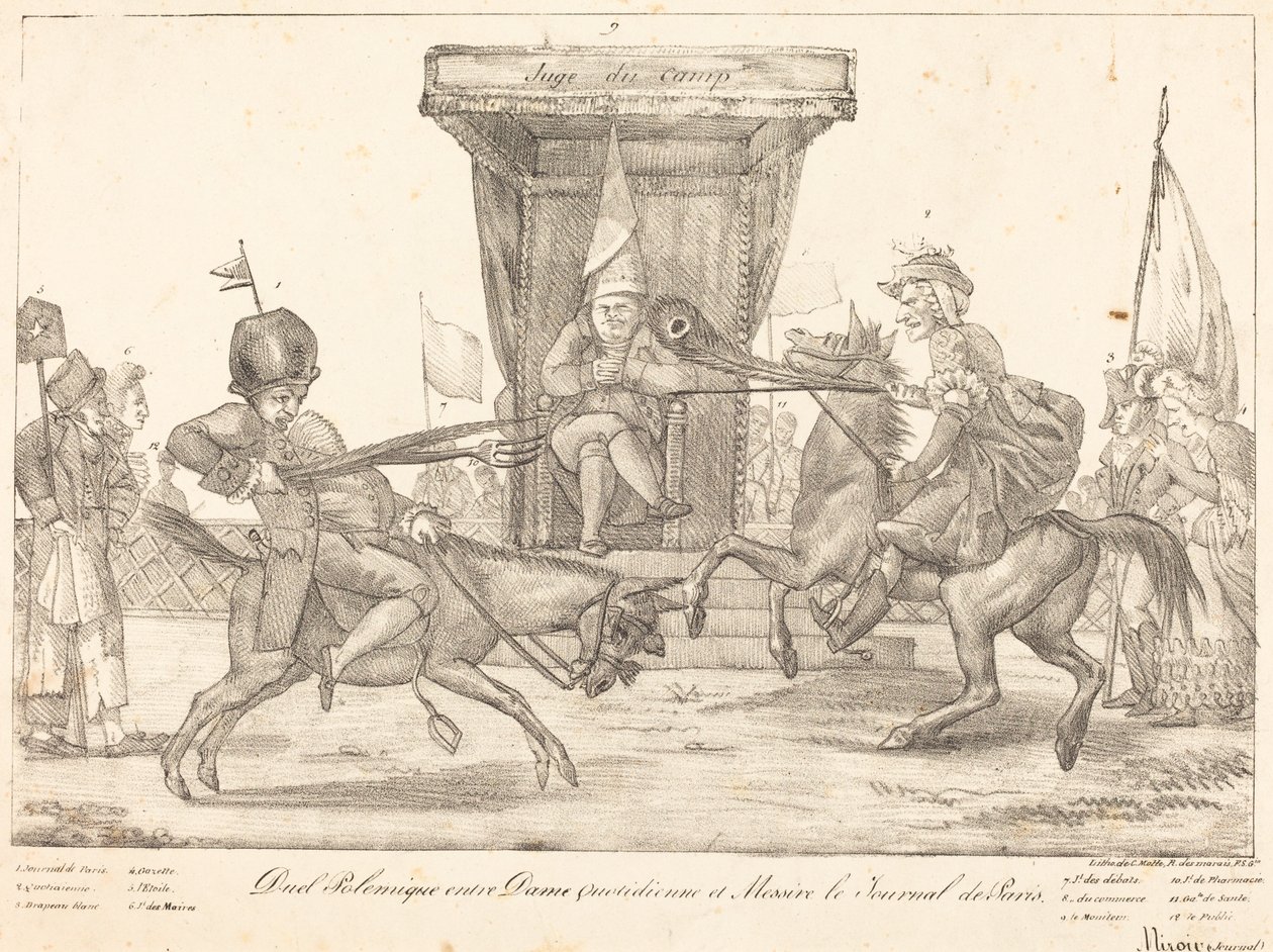 Polemisk duell av Eugène Delacroix