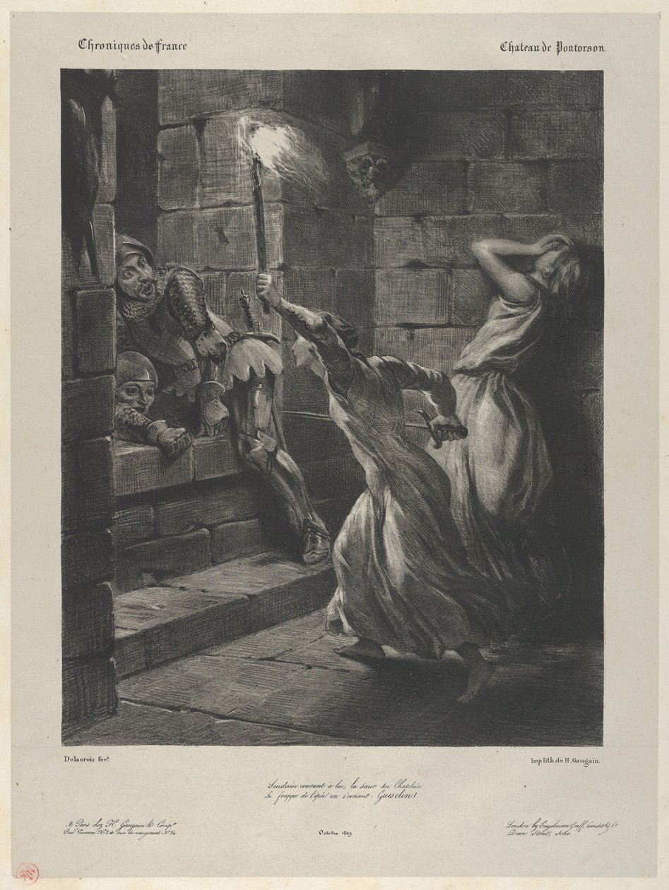 Duguesclins syster, 1829, 1829. av Eugène Delacroix