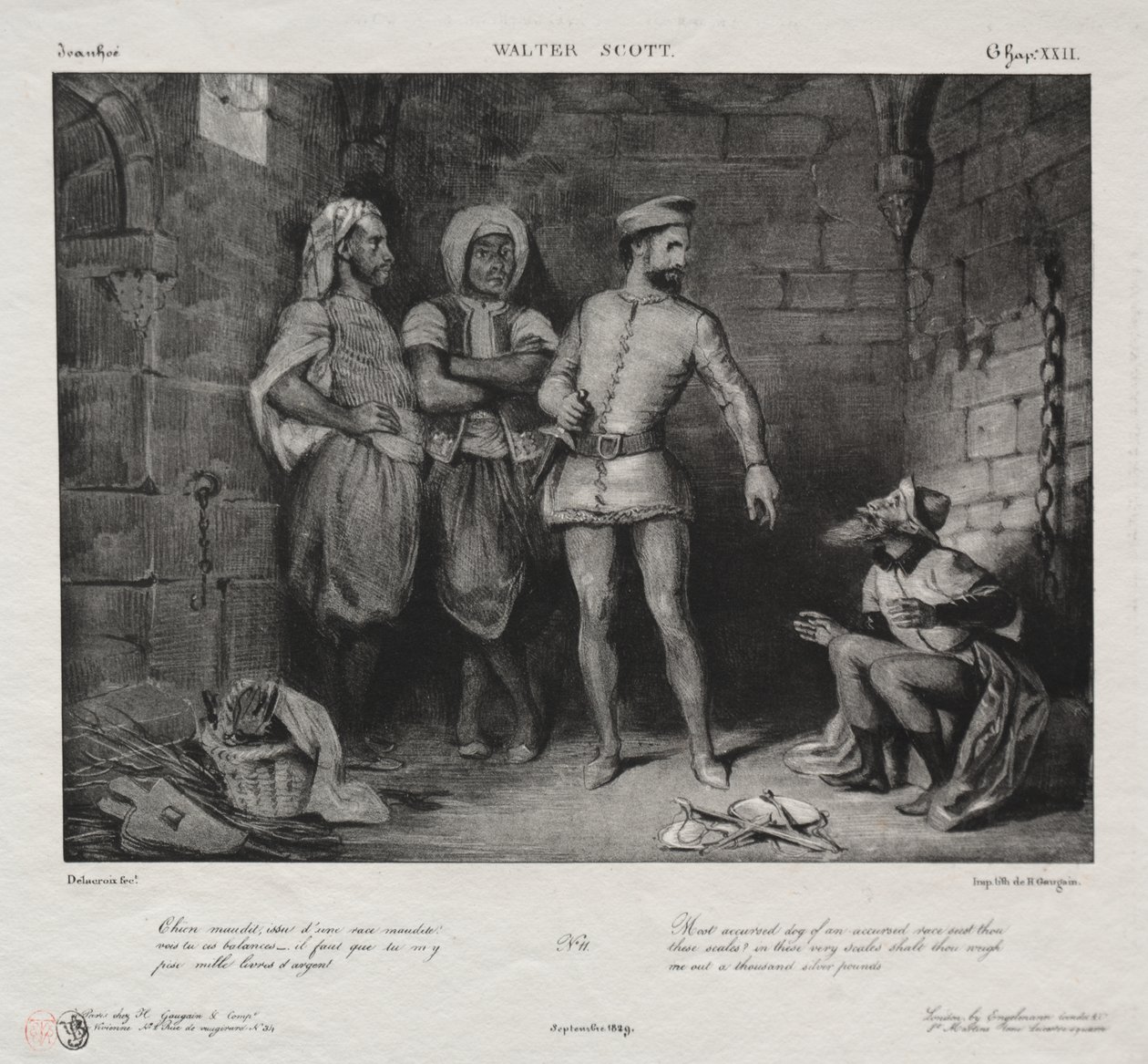 Fronte-Boeuf och juden av Eugène Delacroix