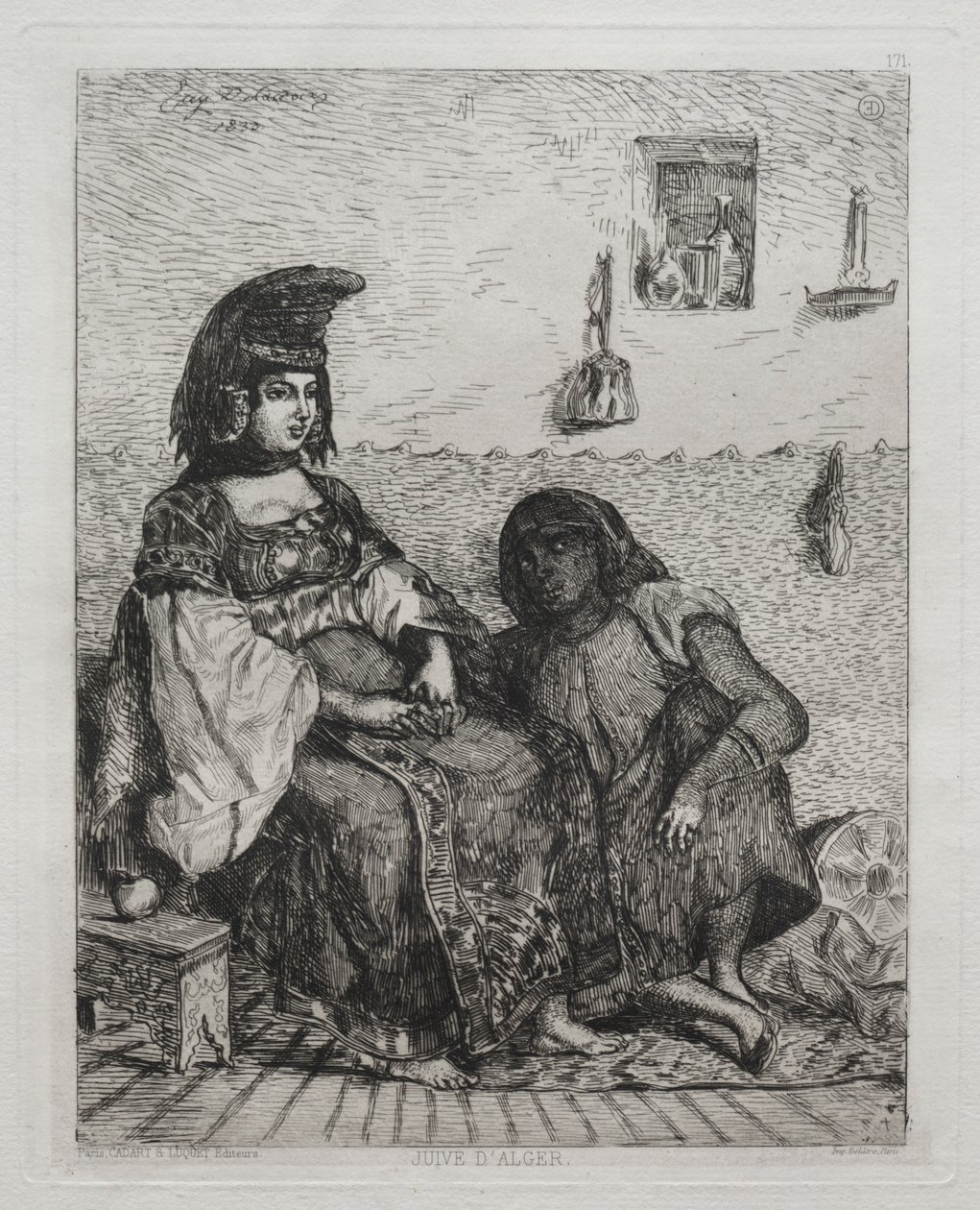Judisk kvinna från Alger av Eugène Delacroix
