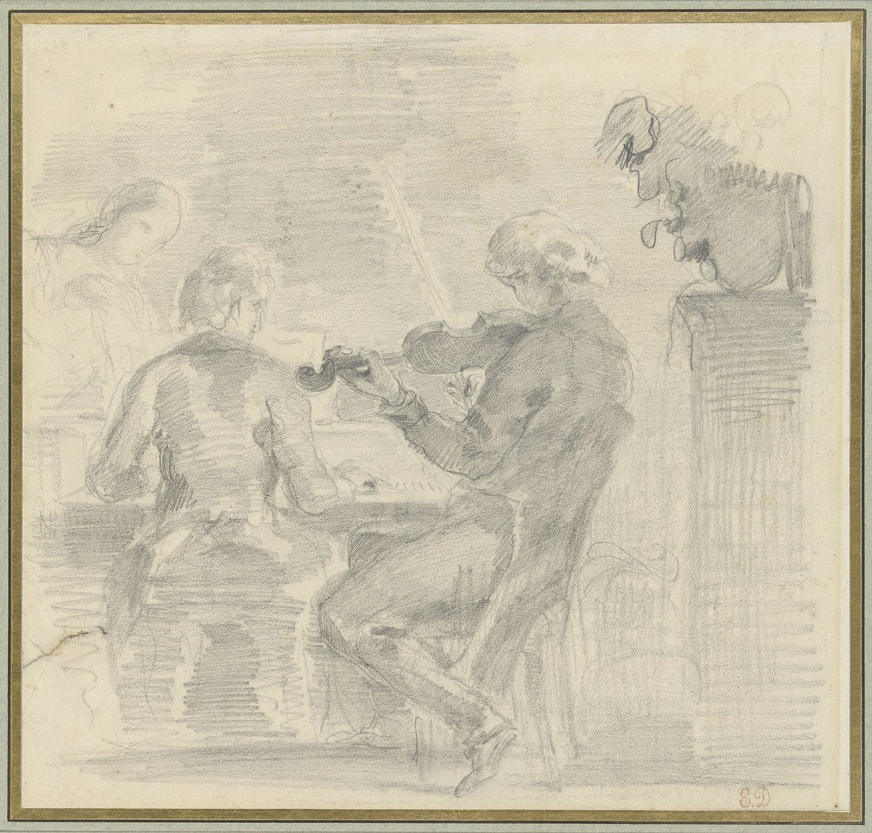 Musikskapande företag av Eugène Delacroix