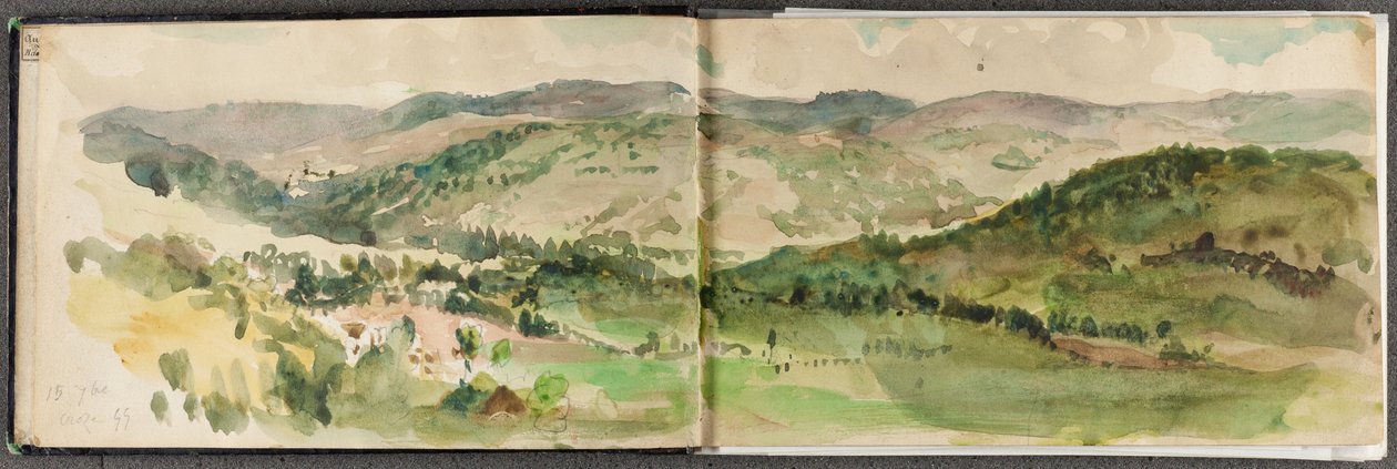 Skissbok från konstnärens resa till Tyskland av Eugène Delacroix