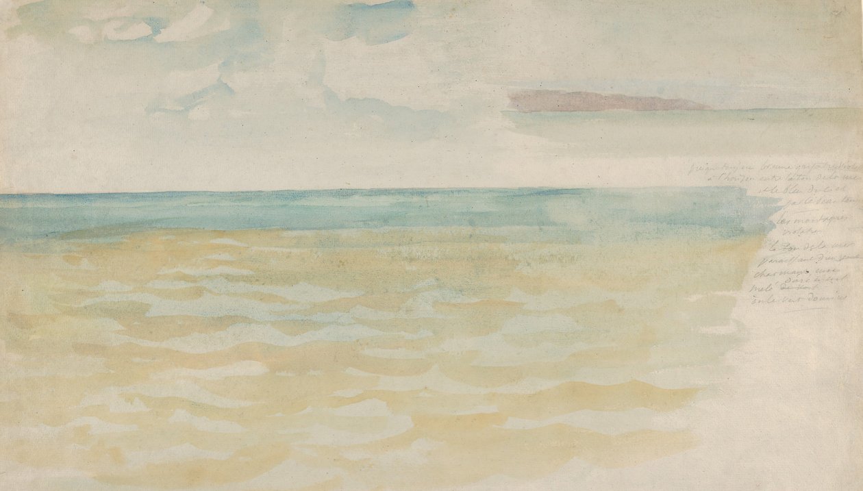 Havet vid Dieppe, ca. 1852-54. av Eugène Delacroix