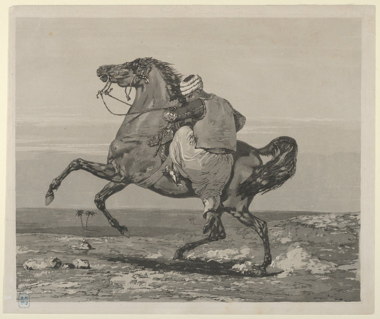Turk som satte upp sin häst, 1824, 1824. av Eugène Delacroix