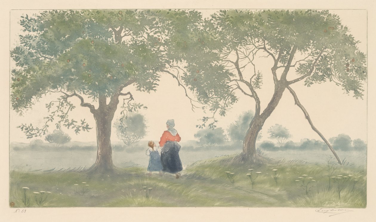 Äppelträden, 1902. av Eugène Delâtre
