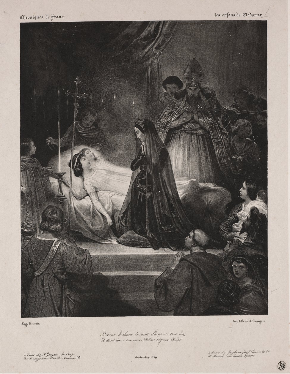 Chronicles of France: Clodomirs barn av Eugène François Marie Joseph Devéria