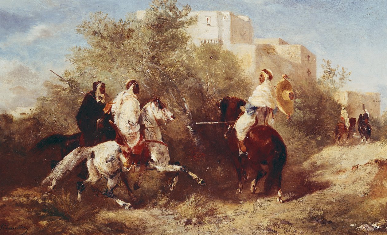 Arabiska ryttare av Eugène Fromentin