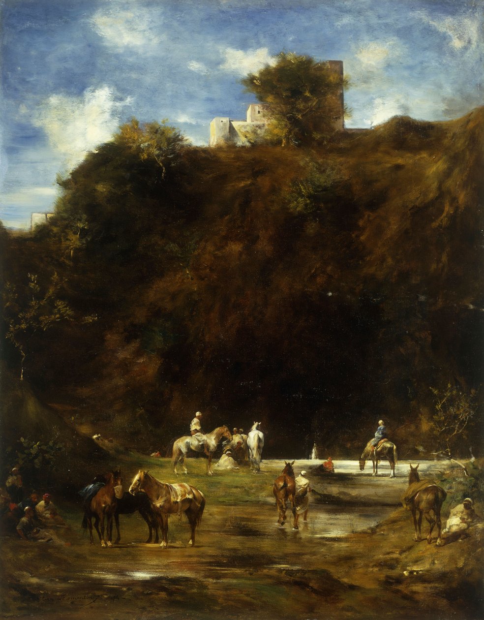 Araber som vilar, 1874 av Eugène Fromentin
