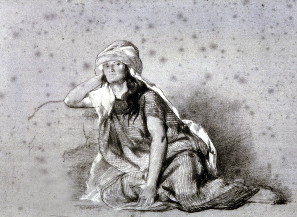 Berberkvinna i Sahel av Eugène Fromentin