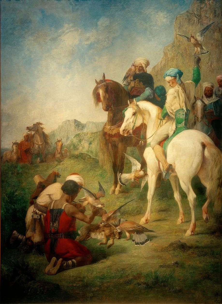 E.Fromentin, Falkenjagd i Algeriet av Eugène Fromentin
