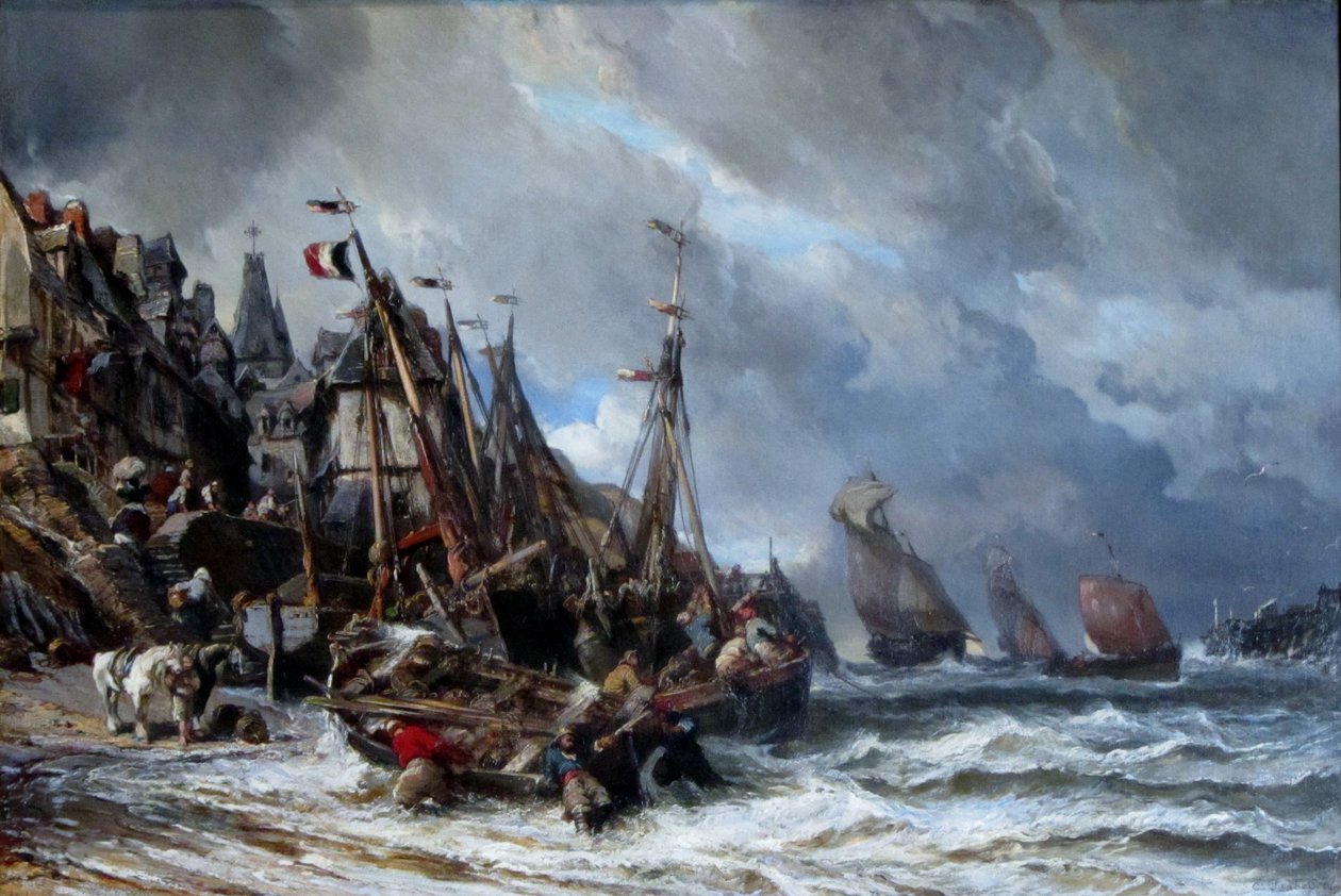 Fiskarnas återkomst av Eugene Isabey
