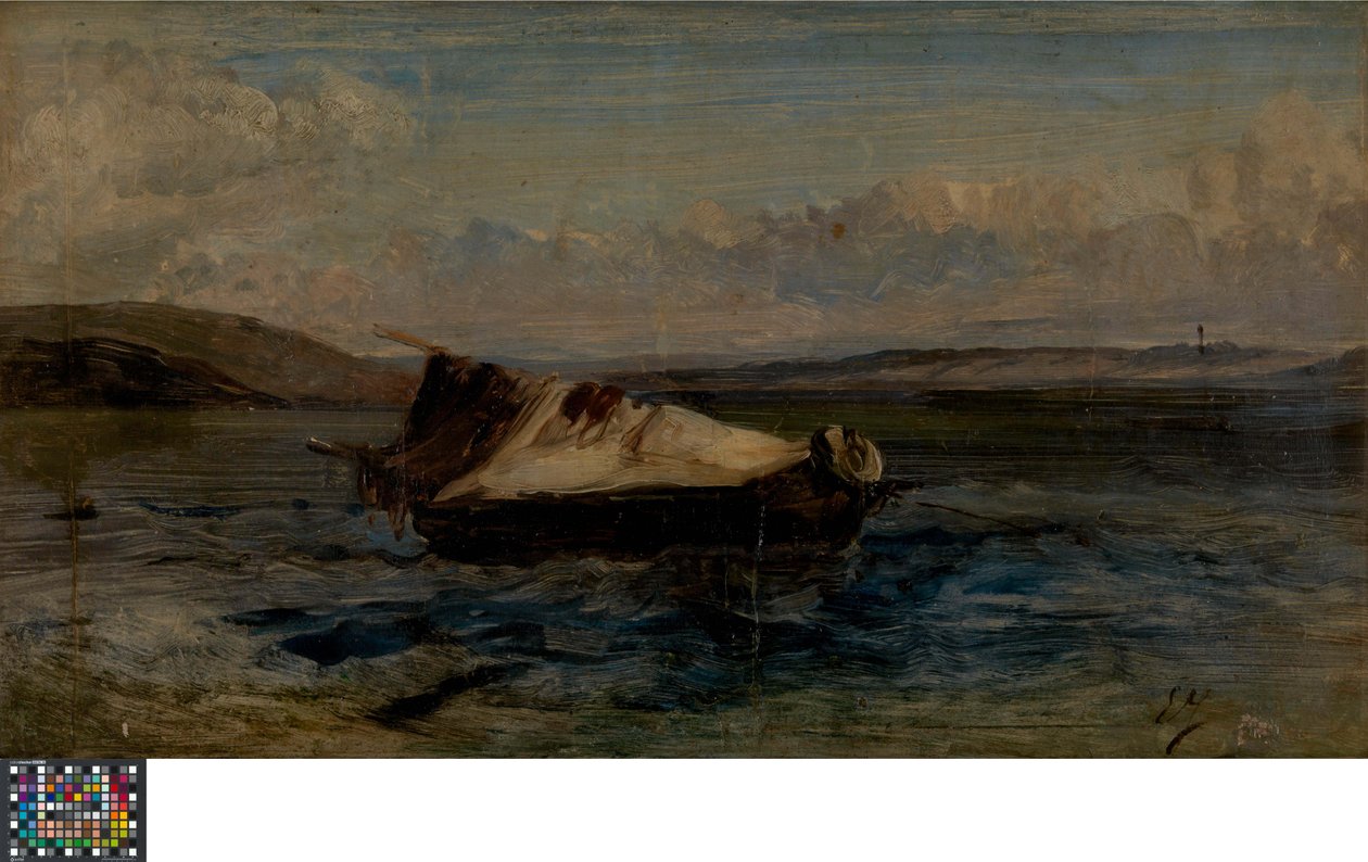 Liten båt av Eugene Isabey
