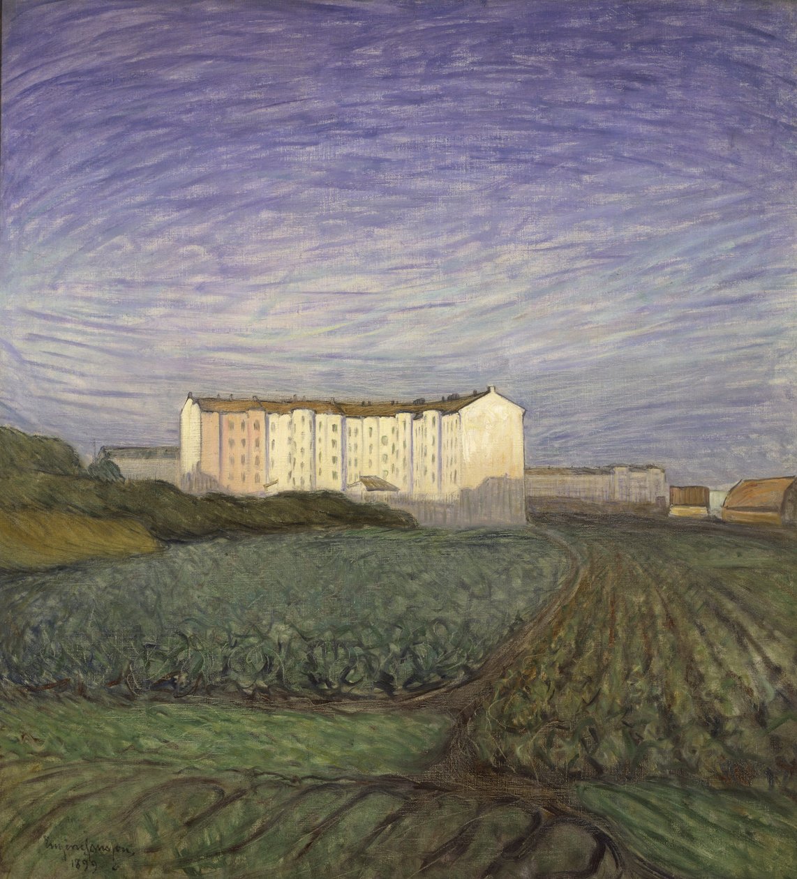 Utkanten av staden, 1899 av Eugène Jansson