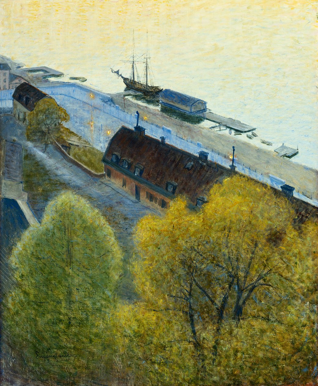 janss vårkväll, av Eugène Jansson