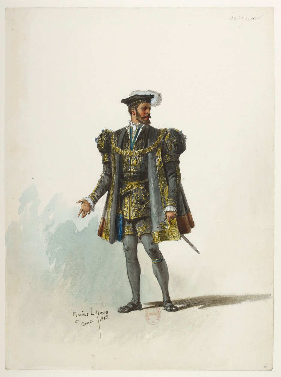 Btv1b84558104 05 - Saint-Saëns - Henrik VIII - Kostymmodeller - Lacoste - 5. Lord av Eugene Lacoste