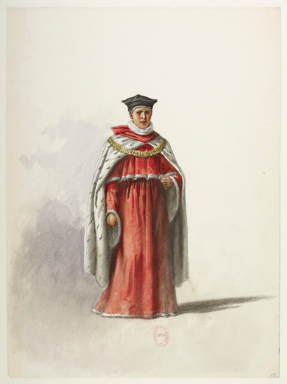 Btv1b84558104 25 - Saint-Saëns - Henrik VIII - Kostymmaketter - Lacoste - 25:e kostymen av Eugene Lacoste