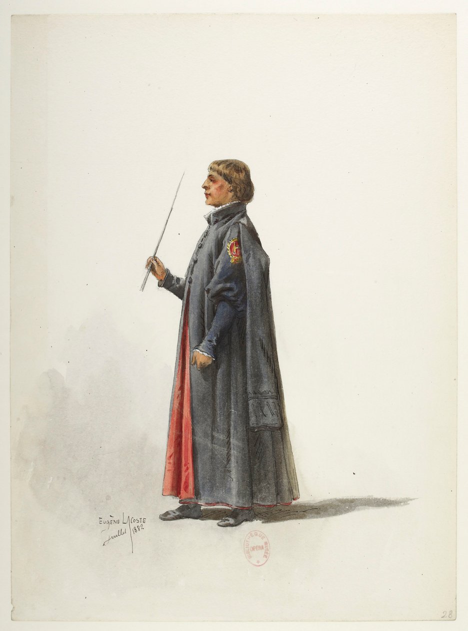 Btv1b84558104 28 - Saint-Saëns - Henrik VIII - Kostymmaketter - Lacoste - 28:e dräkten av Eugene Lacoste
